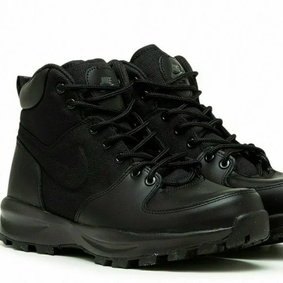 Nike Shoes Nike Manoa Water Resistant Leather Boots Triple Black 4569750 Mens Poshmark